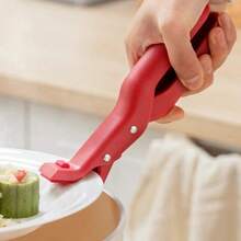 1pc Heat-Resistant Food Clip, Creative Non-Slip Multi-Function Plate Clip For Kitchen, Silicone Material Heat-Resistant Clamp - Multicolor - View 6