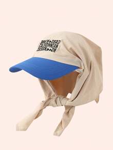 Mũ lưỡi trai unisex nhanh khô, thêu chữ phối màu, đa năng, thích hợp cho các hoạt động thể thao ngoài trời, leo núi, đạp xe, mặc thường ngày, đi biển và sử dụng hàng ngày. - Nhiều màu - Xem 7
