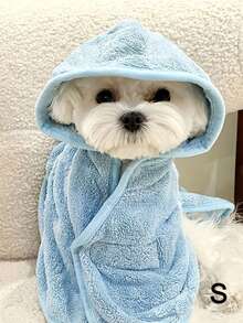 Pet Bathrobe Hood Design Multiple Sizes & Colors Available Puppy Towels Pet Towels Dog Accessories Cat Dog Towels Super Absorbent Quick Drying Pet Towels Large Adjustable Pets Robes For Bath And Dog Dryer Pet Supplies Bath Towels - Multicolor - View 18
