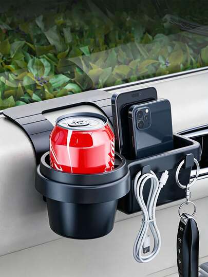1/2 chiếc giá đựng cốc trên xe hơi, giá để đồ uống, giá treo đồ dùng gắn vào khe cửa sổ bên hông xe.