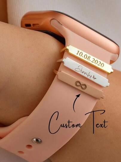 1 mặt dây chuyền đồng hồ khắc tên theo yêu cầu, mặt dây chuyền bạc nguyên chất cá nhân hóa, quà tặng Ngày của Mẹ, phụ kiện dây đồng hồ, quà tặng cho mẹ, quà tốt nghiệp.