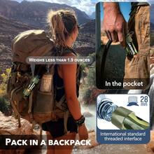 Local Shipping  Emergency Water Filter Straw, Personal Survival Water Filtration System, Water Purifier, Outdoor Survival Gear And Equipment For Hiking Camping Accessories Cycling Fishing Preparedness (3PCS) - 5 Green - View 5