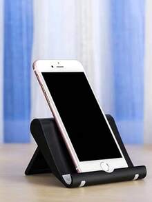 1pc Portable Adjustable Folding Phone Stand, Made Of ABS Material, Suitable For Desktop Use, Compatible With Most Smartphones And Tablets. The Non-Slip Rubber Base Ensures Stability. A Must-Have For Back-To-School Season, Phone Stand, Phone Accessories - Multicolor - View 7