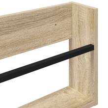 vidaXL Magazinregal 2 pcs Sonoma-Eiche 100 x 12 x 30 cm Holzwerkstoff - Tabac - Voir 9