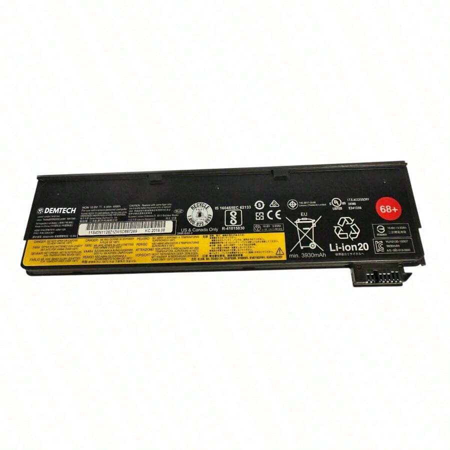 DEMTECH Batería compatible para computadora portátil modelo 45N1767, alto rendimiento y duración prolongada, ideal como reemplazo para batería desgastada o dañada. Perfecta para laptop de uso diario, trabajo, escuela o entretenimiento. - Tipo de Enchufe A USA (110-127V) - Ver 1