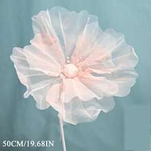 1 pieza Decoración de flor de seda de 50cm, adecuada para boda, fiesta al aire libre, jardín, boda nupcial, despedida de soltera, decoración de ventana de hotel - Multicolor - Ver 19