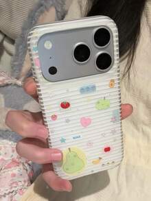 Simple Stripes Lovely Pear Soft Mobile Phone Case Compatible With IPhone 17 ProMax 17Pro 17 16 Pro Max 15 14 Plus 13 12 11 Stylish Cases Cover Shell - Stripe - View 6