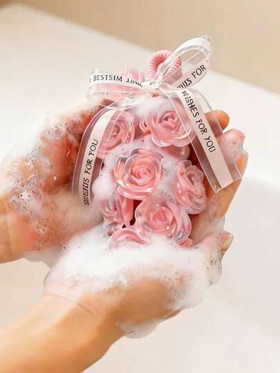 1 Cordão de Pingente de Aromaterapia em Formato de Rosa de Alta Qualidade, Fragrância Fresca e Duradoura, Decoração com Fita de Renda Transparente Multicolorida em Formato de Rosa, Ideal para Aromaterapia em Guarda-Roupa/Carro/Entrada/Banheiro/Aniversário/Dia dos Namorados/Dia das Mães/Dia dos Pais/Boas-vindas/Presente para Amigos/Decoração de Casa/Universal para Todas as Estações