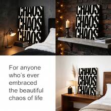 Tranh treo tường bằng vải canvas phong cách hiện đại với câu nói truyền cảm hứng - Màu đen và be, có thể chọn khung, phù hợp trang trí phòng ngủ, phòng khách, là món quà trang trí nhà cửa thanh lịch quanh năm. - Nhiều màu - Xem 3