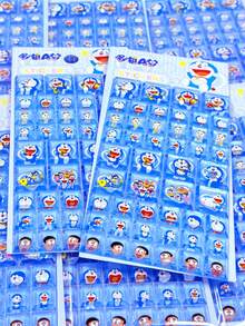 High Quality 3D Cute Stickers, Interesting Shiny Embossed Decor, 3D Interesting Japanese Anime Stickers, Crystal Stickers, With Solid Texture, Exquisite 3D Design, Self-Adhesive Waterproof Decorative Stickers, With Tactile Effect And Rich Decorative Atmosphere, Mixed Color Design, Asymmetric Shape, Waterproof Decorative Stickers / Some Styles May Have Color Difference, Random 3D Embossed Interesting Stickers - Multicolor - View 2