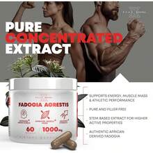 Testosterone Booster For Men With Fadogia Agrestis 1000mg Per Serving - Improve Natural Testosterone Production, Increase Energy And Muscle Growth - Workout Supplement USA Made (60 Capsules) - 5 包 - 查看 5