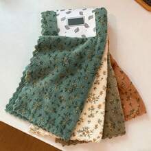 5件套，花卉图案洗碗巾，速干清洁布，加厚加宽厨房毛巾，柔软透气，也适用于浴室毛巾、汽车抛光垫和洗碗玻璃擦洗。可重复使用的方形餐巾，有多种颜色可选。 - 5pcs隨機顏色 - 查看 5
