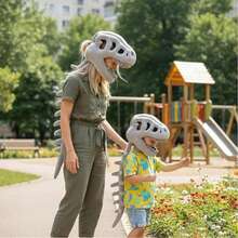 Dinosaur Skeleton Costume Set, Interesting Skeleton Dress - Grey - View 12