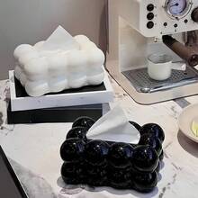 1个乔迁礼物定制云朵纸巾盒，简约塑料纸巾架，适用于新家、浴室和客厅 - 雲朵造型 - 查看 1