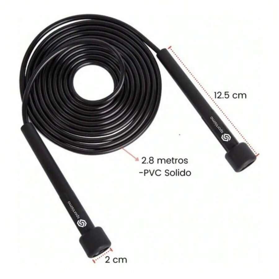 Sportisimo Jump Rope - Adjustable Exercise Jumping Rope, Blue - Black - View 1