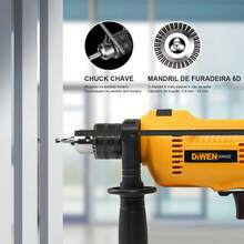 DEWEN 34-Piece Drill/Driver Kit (480W) + Angle Grinder (530W) With Case And Accessories - Special Offer - Xem 10