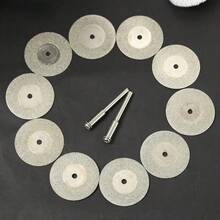 20片金刚石切割片，圆锯旋转工具盘，微型钻机，适用于木材、石材、塑料、玻璃、陶瓷等材质的切割，美观实用，同时也是砂轮片，可用于木材、金属、石材、花岗岩、大理石等多种材料的切割。 - A - 查看 4