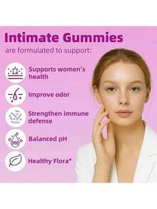 LEEFAR Women's Probiotic Gummies With Slippery Elm - Tropical Pineapple Flavor For PH Balance Digestive & Immune Health - 60 Gummies Per Pack - 3個 - 查看 4