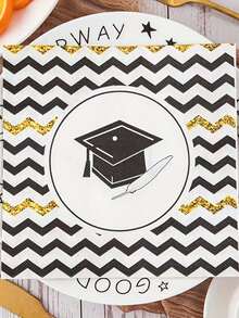40pcs Graduation Party Napkins - Perfect For School, College And High School Graduation Celebrations | Disposable Napkins Suitable For Graduation Ceremony, Photo Booth And Family Graduation Party - Graduation Cap Printed Napkins - View 10