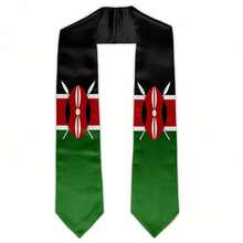 Kenya Country Flag Graduation Stoles, Graduation Sash For Graduate – Perfect Graduation Gift, 72 Inch Long - Kenya - Xem 1