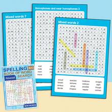 5-9 Years Old Kids Spelling Word Search Games - Beginner And Advanced Levels, Fun Word Search Puzzle Spelling Practice, Educational Activity Workbook, Classroom And Home Learning Toys Back To School - Multicolor - View 13