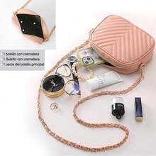 Bolso Bandolera de Alta Capacidad para Mujer, Diseño Convertible - Azul lavado oscuro - Ver 3