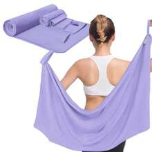 SAN KARA Toallas Deportivas de Microfibra 3 PCS - Toallas Microfibra Secado Rápido Ligeras para Viaje Playa Natación Yoga y Gimnasio Toallas para Gym (Lila Claro) - lila claro - Ver 8