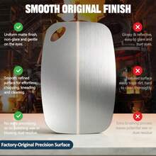 3-Piece High-Quality 316 Stainless Steel Cutting Board Set - 2026 Brand New Upgrade - Easy To Clean, Suitable For Small Kitchens, RVs, Small Families, And Outdoor BBQs - Durable And Healthy, Suitable For Cutting Vegetables, Fruits, Chicken, And Beef, Christmas Gift - View 3