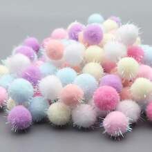 102pcs Multi-Color Multi-Purpose Pom Poms, For Crafts, Easter, Wedding, Party, Anniversary, Christmas, Seasonal Decor, Holiday Decoration, Fun Design & Durable Decor - View 6