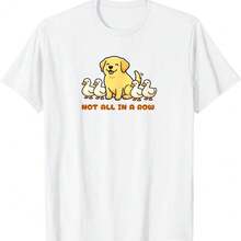 Not All Ducks In A Row Labrador Puppy Cute Dog T-Shirt - White - View 1