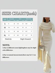 Đầm dài tay dài dáng suông, màu trơn, kiểu khăn choàng, trễ vai, xếp ly, thắt nơ, ôm eo, dành cho nữ, thích hợp cho mùa thu đông xuân. - Màu be - Xem 3