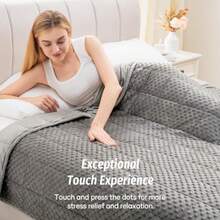 Wemore Minky Dot Weighted Blanket - gris - Ver 4