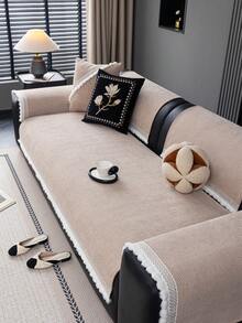 1 vỏ đệm sofa vải nhung mềm mại dùng được cả bốn mùa, kiểu dáng hiện đại tối giản, chống trượt, chống bụi và có thể giặt được, thoáng mát và mềm mại, không phai màu, thân thiện với thú cưng, phù hợp với sofa hình chữ L và sofa 1/2/3/4 chỗ ngồi cho phòng ngủ, văn phòng, phòng khách. - Màu Khaki - Xem 6