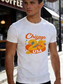 T-shirts pour hommes - Blanc - Voir 7