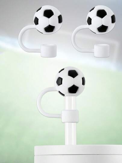 Bộ 2/4/6 nắp đậy cốc hình quả bóng đá 30 & 40oz, nắp silicon tái sử dụng 10mm, nắp chống bụi, phụ kiện nắp đậy.
