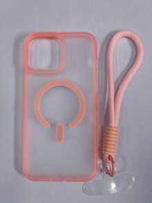 Nuevo modelo compatible con funda para teléfono móvil Apple 16Promax, sensación mate de dopamina, compatible con funda para teléfono móvil 17 Air 16, succión magnética de alta gama, 15Pro nicho, 14 celebridad de internet, 13 súper a prueba de golpes, 12 pareja hombre y mujer, 16Plus funda protectora - Rosa - Ver 17