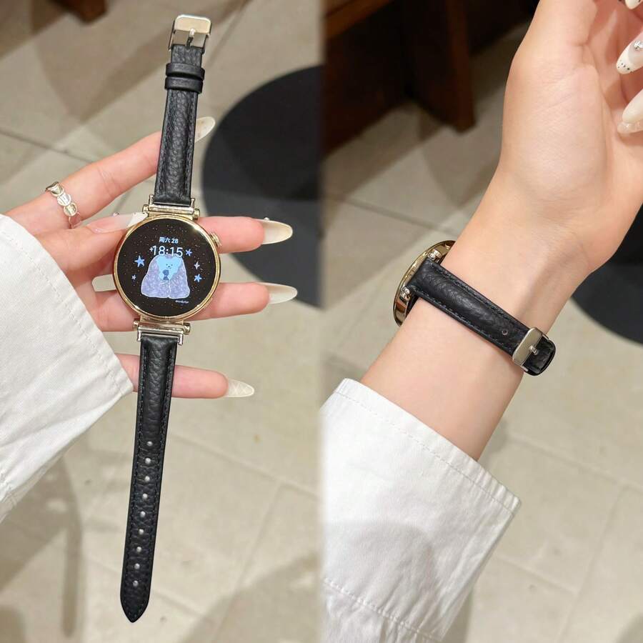 1 条 20mm/22mm 日常款精细真皮表带，兼容三星 Galaxy Watch 7/5 和 Galaxy Watch 6/47mm 表盘尺寸。