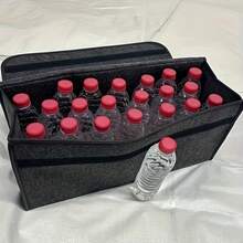 可折叠汽车后备箱收纳袋，多隔层储物袋，带人体工学手柄，适用于SUV、轿车和卡车的汽车配件，2234人的理想节日礼物 - 帆布 - 查看 5