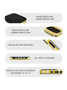 Fashion Phone Case - Suitable Compatible With Apple 11, 15 Series, 14, 13, 16PM, 17 Series, Heart Pattern Phone Case | Layout Phone Case Aesthetic | Street Style Phone Case | Shock-Proof Protection | Gift For Young Girls - Multicolor 9 - View 8