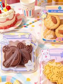 Creative Bottled Candy Self-Sealing Bags, Waterproof And Moisture-Proof, Suitable For Snacks, Candy, Cookies Packaging, Sealed Edges, Handmade Gift Accessory Bags, Party Favors Bags, Handmade Snacks And Candy Bags, Accessory Bags, Jewelry Bags, Storage Bags, Mother's Day - 1pc(random color) - View 3