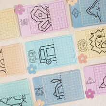 Bút điều khiển vẽ trên thẻ có thể xóa và viết nhiều lần, đồ chơi giáo dục sớm giúp phát triển tư duy cho trẻ em. - Nhiều màu - Xem 10