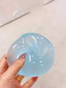 1个（直径6厘米/4厘米）慢回弹蓝/粉色挤压球，柔软减压玩具，圆形，直径6厘米，适合节日、趣味礼物、生日、复活节、万圣节、圣诞节、派对填充物、惊喜礼物、感官玩具 - 彩色 - 查看 4