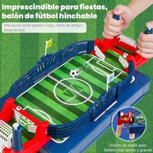 Mesas de Futbolín con Caja Protable, Juego de Futbolín de Mesa Juegos Deportivos de Competición, Juego de Fútbol de Escritoriocon 2 Balones para una Noche de Juegos Divertida - Verde - Ver 6