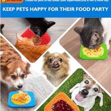 Non-Slip Suction Cup Pet Licking Mat, Dog Slow Feeder Mat, Pet Slow Feeding Pad - View 6