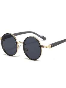 1 Pair Vintage Style Eyeglasses, Suitable For Daily Wear - Gold Gradient Green - View 7