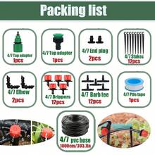 Hệ thống tưới nhỏ giọt tự động, hệ thống tưới vườn, bộ dụng cụ tưới nhỏ giọt, thích hợp cho nhà kính, luống hoa, sân thượng, tưới cỏ, thiết bị tưới tự động làm mát và tạo ẩm. - Bộ dụng cụ tưới vườn - Xem 15