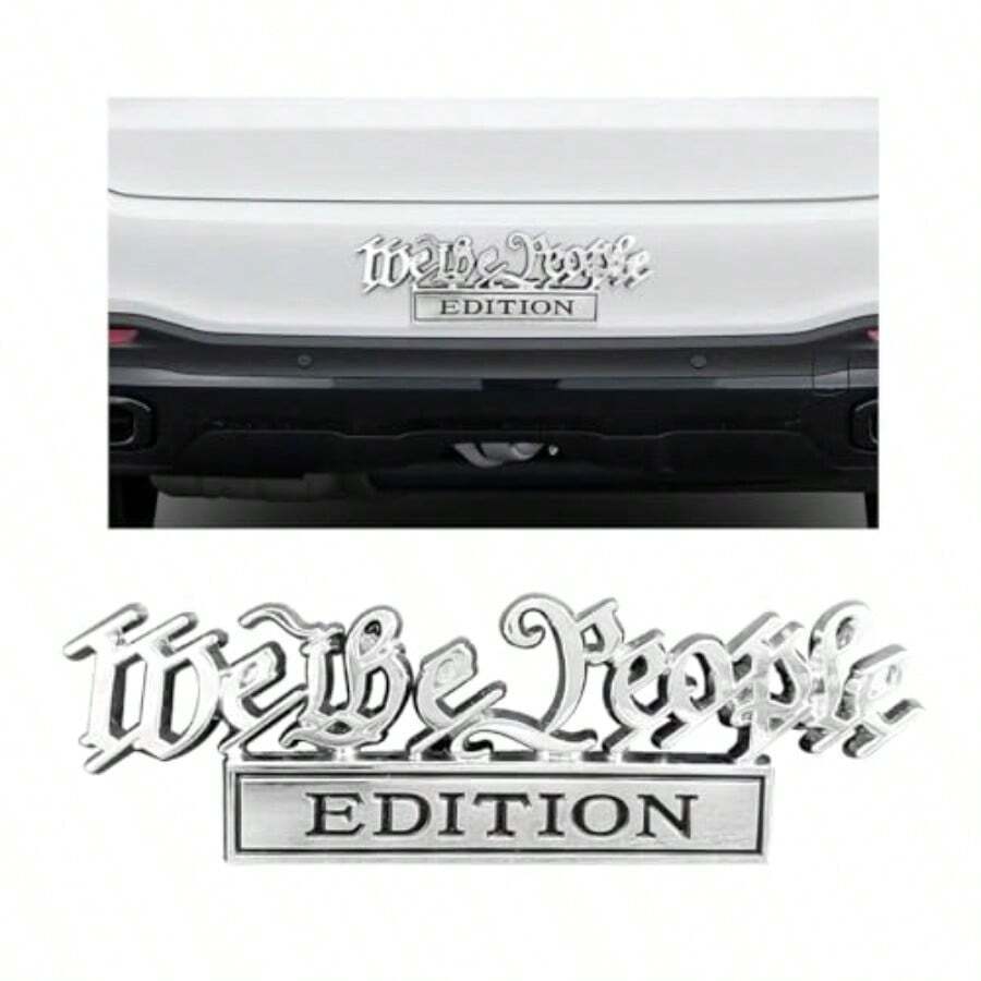 We Te  Edition S 3D Full Ml Car Decals Wit Strong Adesive Ration Sticker To Iglig Yourself  Fender Tailgate Car Accessories Silver+Black - Silver Black - View 1