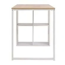 vidaXL Schreibtisch 120*60*75 cm Eichenbraun und Weiß - Blanc - Voir 5