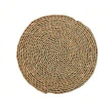 7件套波西米亚风墙饰，藤编花篮壁挂，直径从13.8英寸到3.1英寸不等，手工编织海草藤条圆形扁平乡村风墙饰，适用于农舍客厅、卧室、餐桌、厨房、房间装饰，墙饰礼品，生日和毕业装饰 - 彩色 - 查看 19