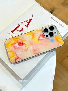 1个可爱黄色星星女孩设计17 Pro Max手机壳，防震闪亮保护套，兼容 16 Pro Max、15、14/13 - 黃色 - 查看 3